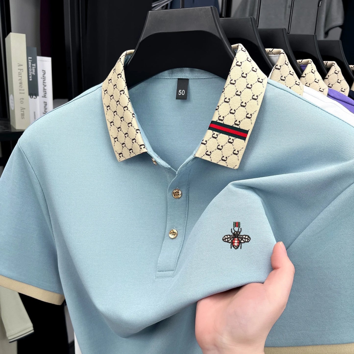 Herren Poloshirt POLO Shirt T-Shirt Kurzarm Hemd Fashion Polohemd Herrenmode Top