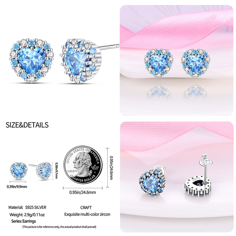 1 Paar Creolen aus 925 Sterling Silber Ohrringe Zirkonia Ohrstecker NEU