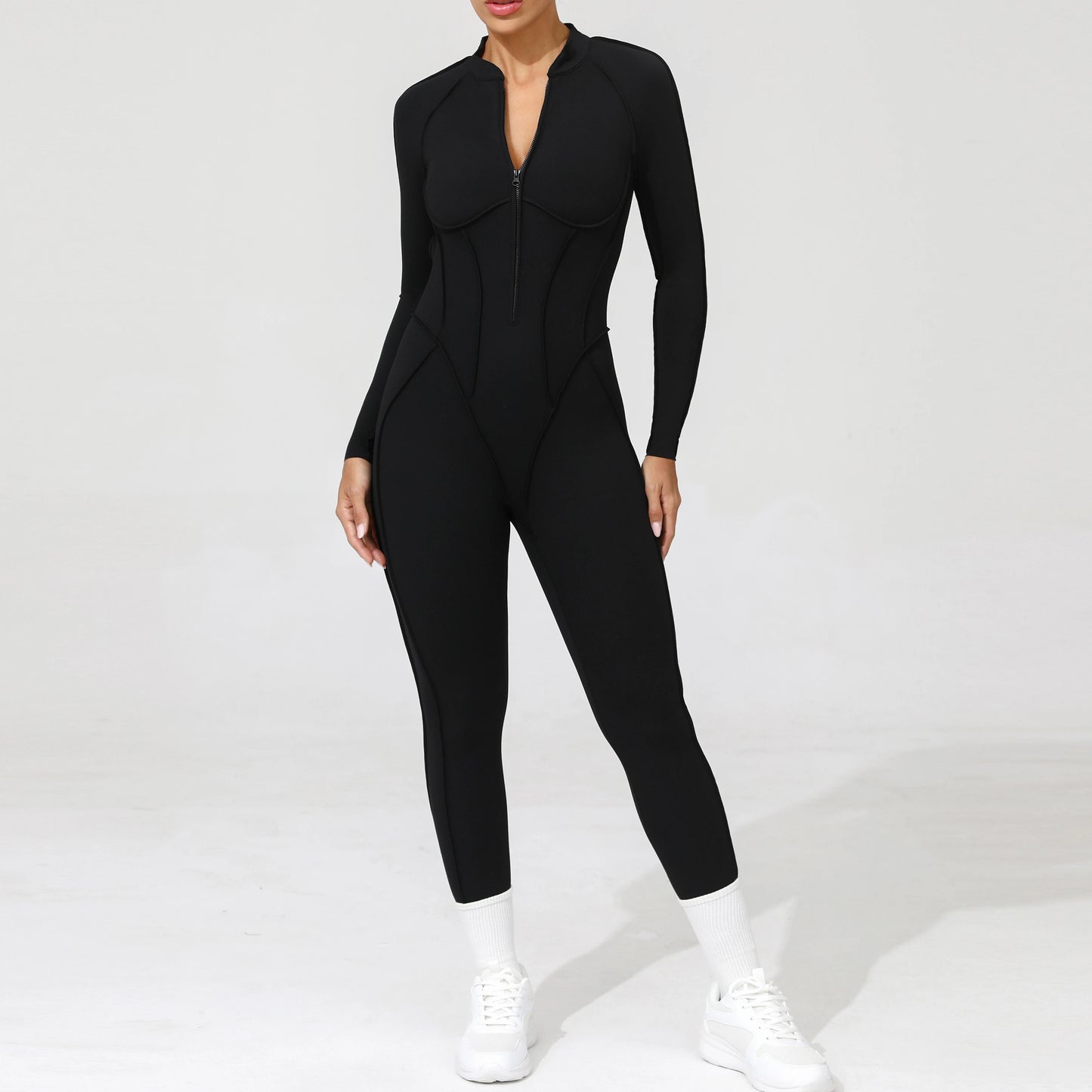 Yoga Fitness Overalls Jumpsuit Gym Stretch Leggings Jogging Anzug Top Push Up