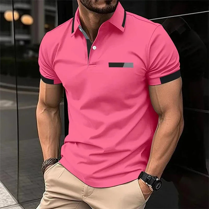 Herren Poloshirt POLO Shirt T-Shirt Kurzarm Hemd Fashion Polohemd Herrenmode Top