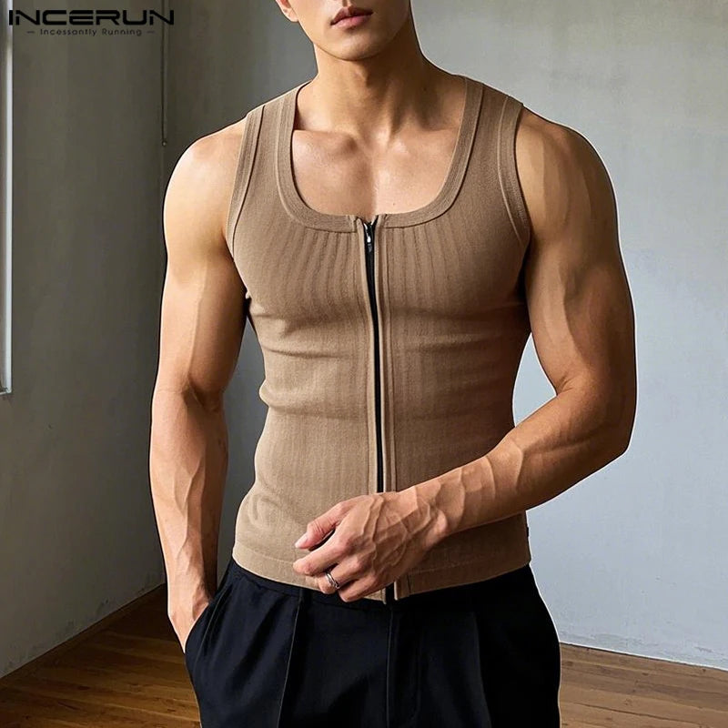Herren Oberteil Ärmellos Tank Top Sexy Shirt Clubwear Muskel T-Shirt Unterhemd