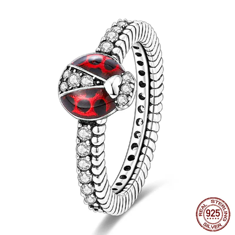 Massiv Sterling Silber 925 Ring filigran Fashion Damenring mit AAA Zirkonia