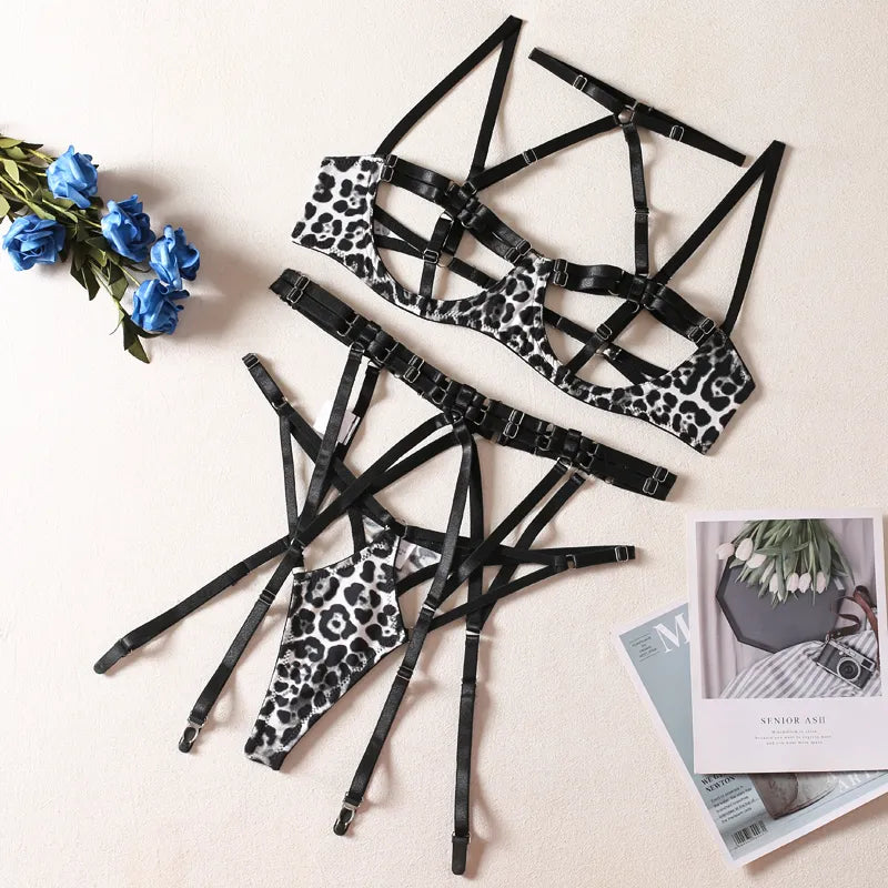 Sexy Harness Kette BH Gürtel Toys Punk Goth Frauen Bdsm Bondage Dessous