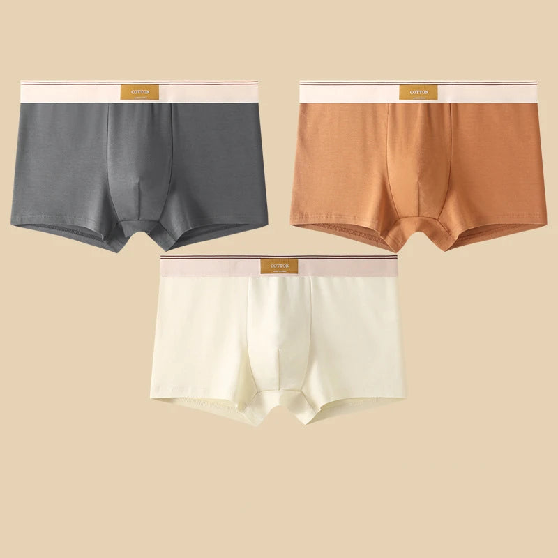 3er Pack Herren Boxershorts Unterhosen Basic Unterwäsche Boxer Shorts