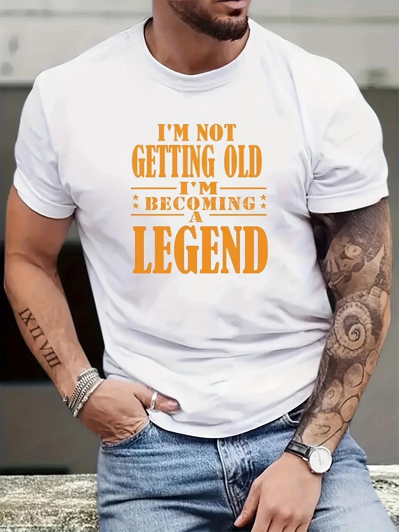 Männer T-Shirt Legend Herrenmode Shirts Hemd Streetwear 100% Baumwolle Tank Top
