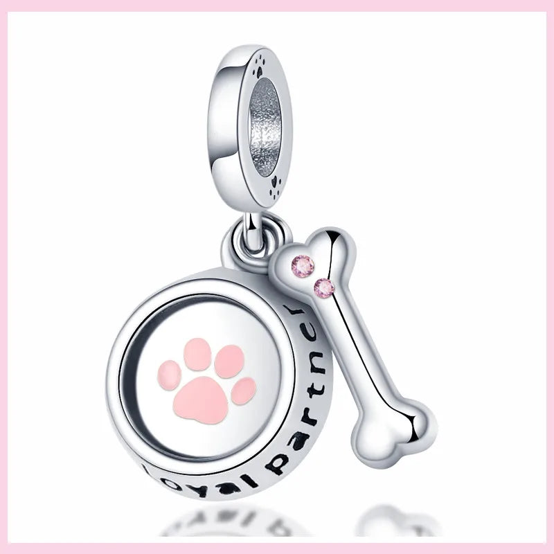 Charms Anhänger 925er Sterling Silber Armband Muranoglasperlen Damen Glas Beads