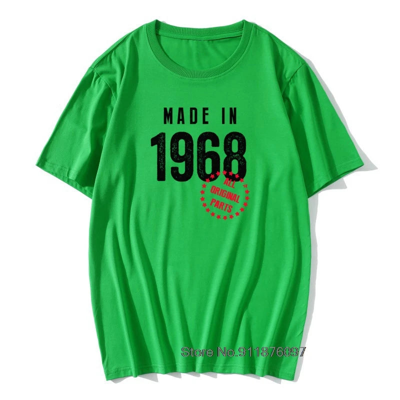 Herren T-Shirt Made In 1965 Shirt Unisex Streetwear Tank Top 100% Baumwolle