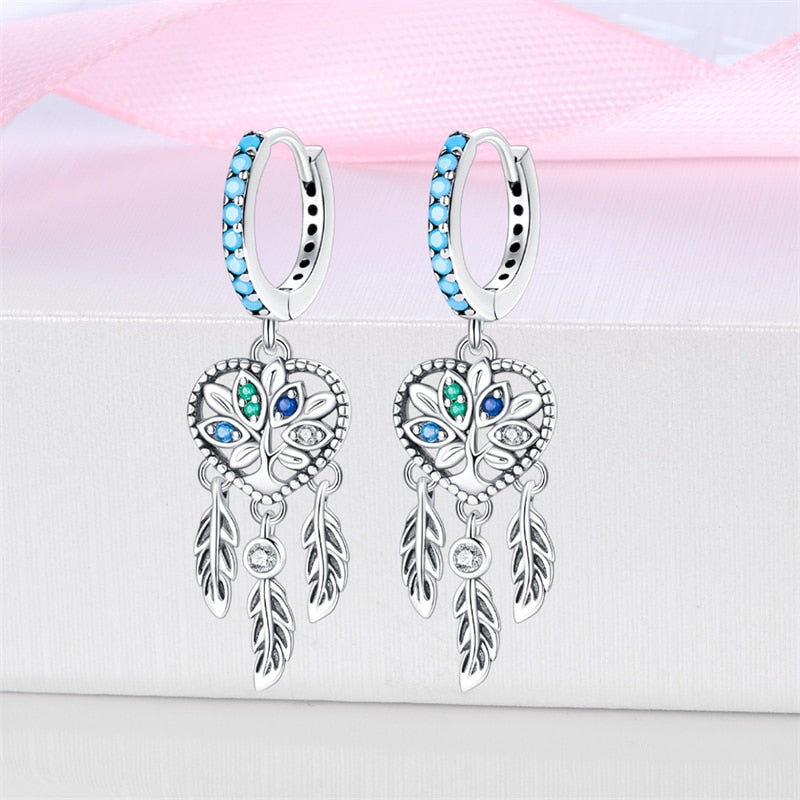 1 Paar Creolen aus 925 Sterling Silber Ohrringe Zirkonia Ohrstecker NEU