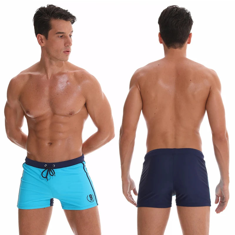 Heiße Badebekleidung Herren Atmungsaktive Badeanzüge Mann Badehose Boxershorts Sunga Badeanzüge Maillot De Bain Strandshorts