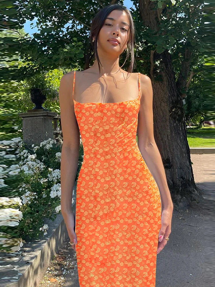 Frauen Kleid rückenfreies Partykleid Langeskleid Spaghettiträger Abendkleid