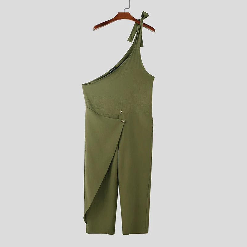 Männer Latzhose Hose Harems Pumphosen Pluderhosen Jogger Overalls Streetwear