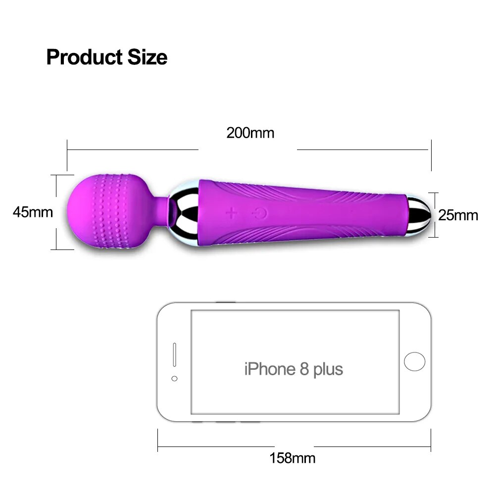 Silikon Dildo G-Punkt Vibrator 20 modi Sexspielzeug für Frauen Klitoris