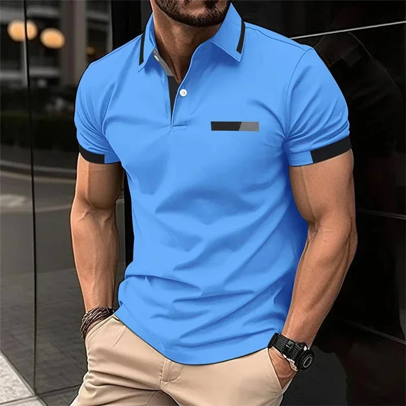 Herren Poloshirt POLO Shirt T-Shirt Kurzarm Hemd Fashion Polohemd Herrenmode Top