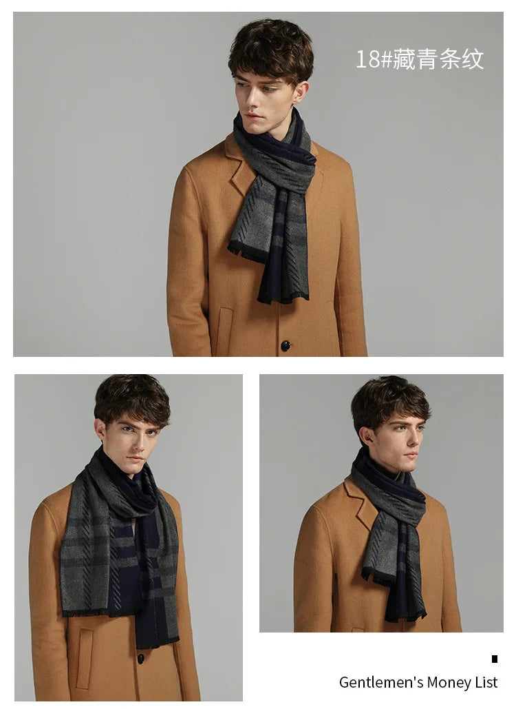 Herren Schal Winterschal Stola Schlauchschal Halstuch Wollschal Strickschal Loop