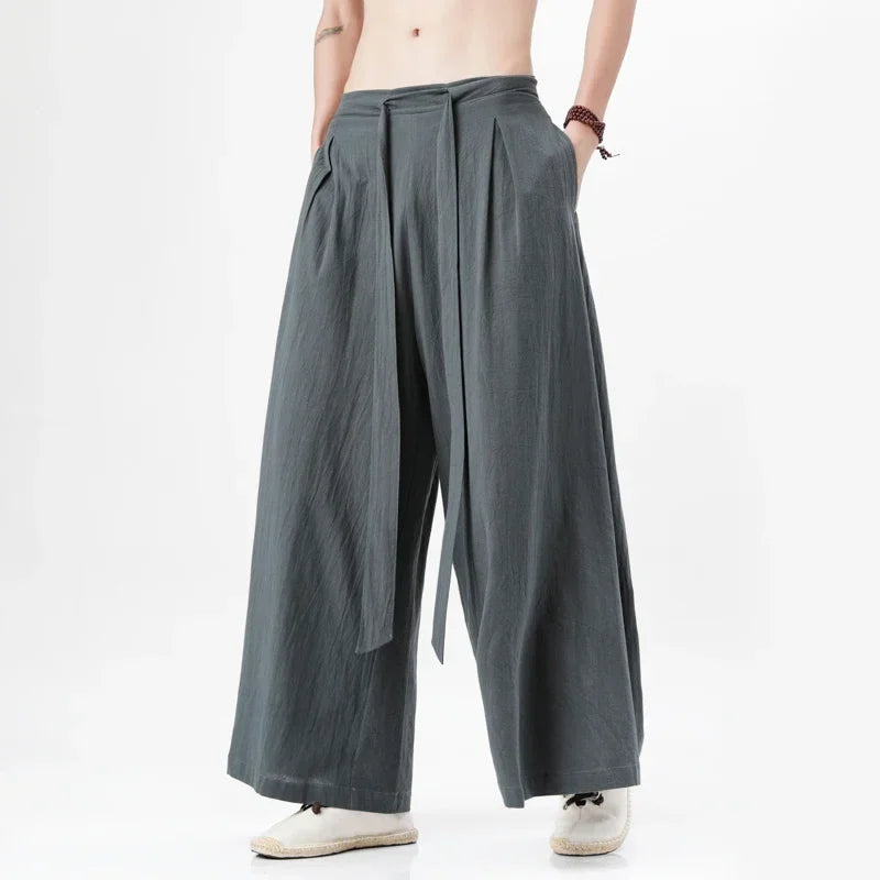 Männer Hose Haremshosen Pumphosen Pluderhosen Hosenrock Herrenrock Kilt Kimono