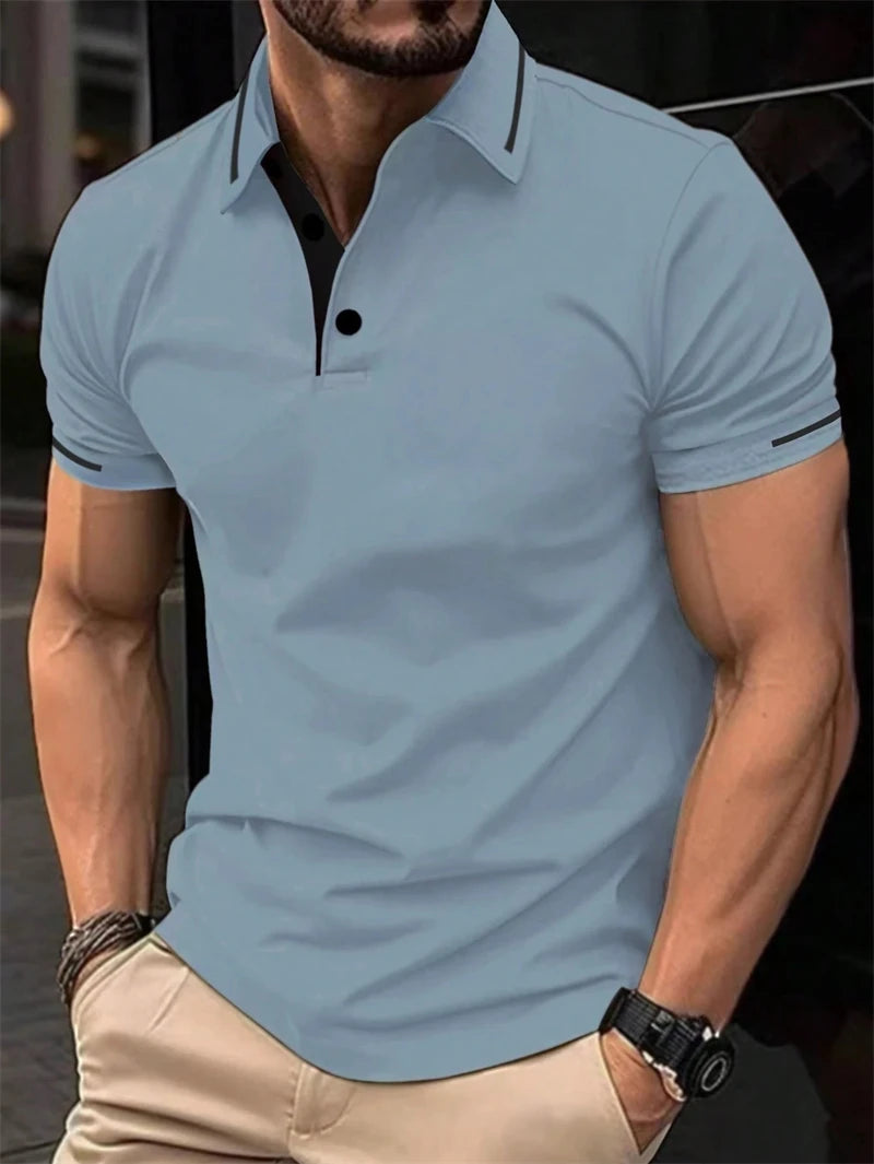 Herren Poloshirt POLO Shirt T-Shirt Kurzarm Hemd Fashion Polohemd Herrenmode Top