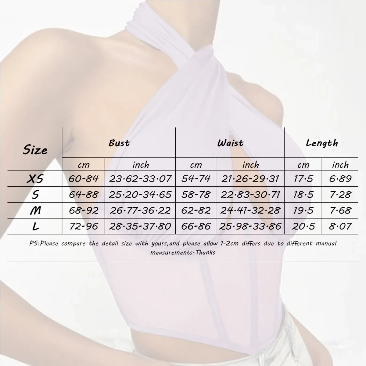 Damen Top Crossover Neckholder-Top Tank Top Shirt Trägertop Oberteil Blusen