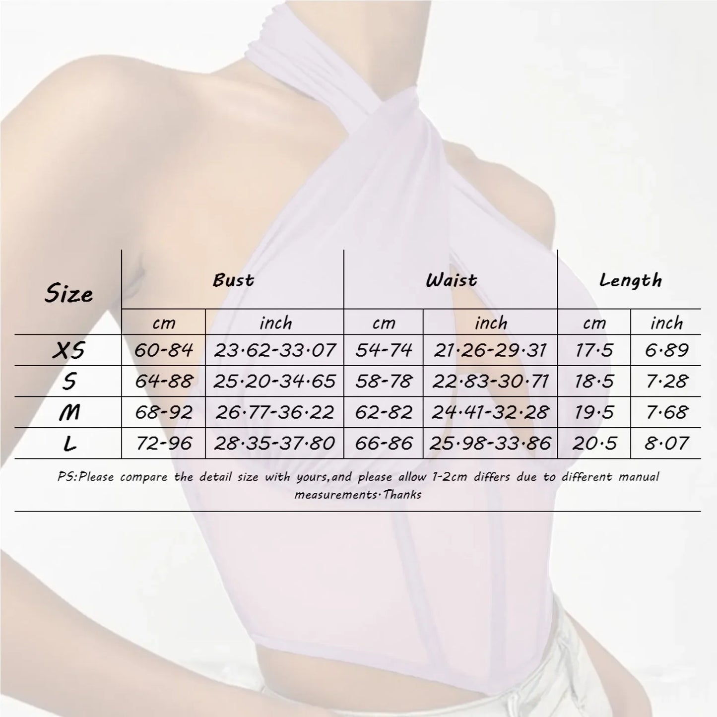 Damen Top Crossover Neckholder-Top Tank Top Shirt Trägertop Oberteil Blusen