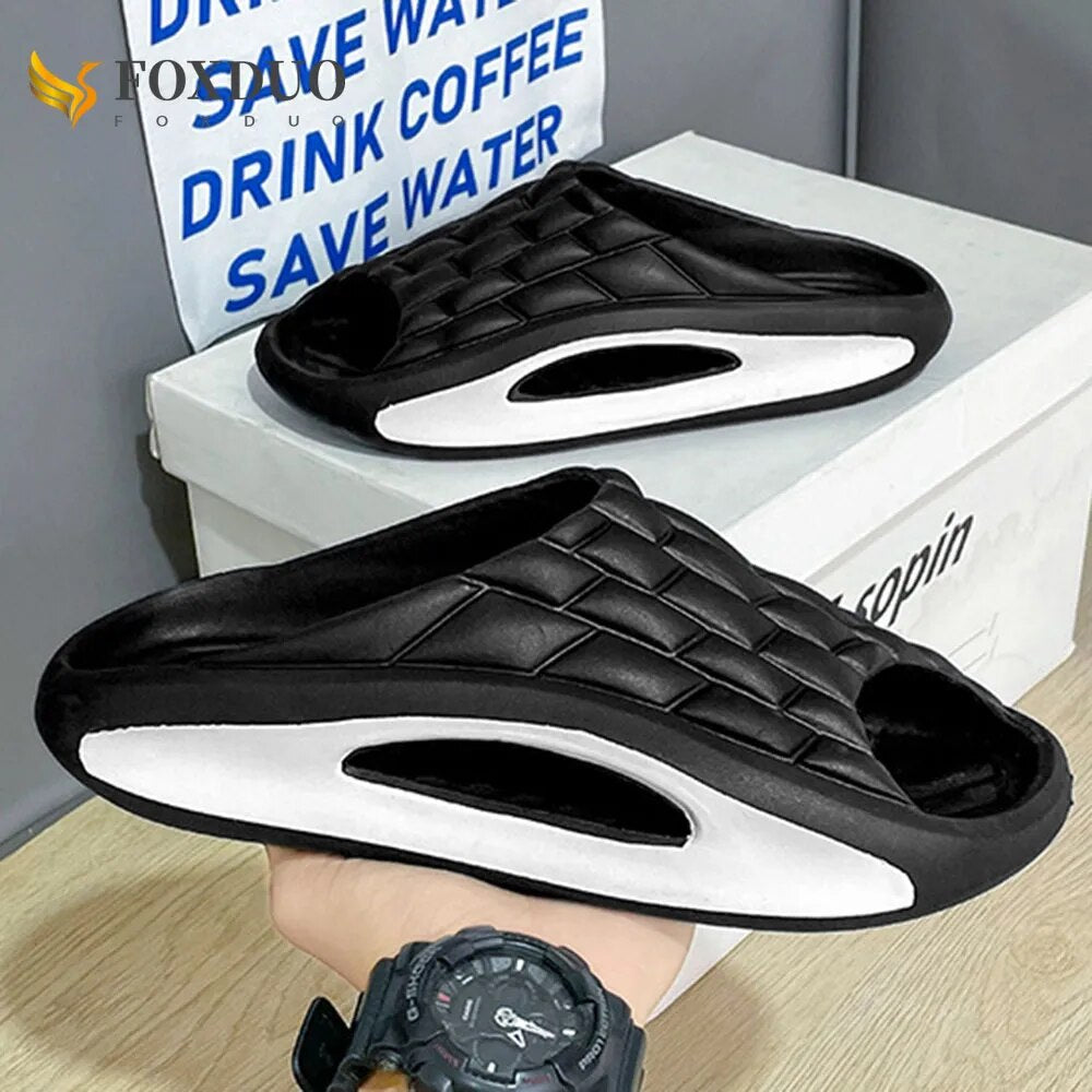 Badelatschen Hausschuhe Flip Flops Frauen Herren Sandalen Weiche EVA Sohle