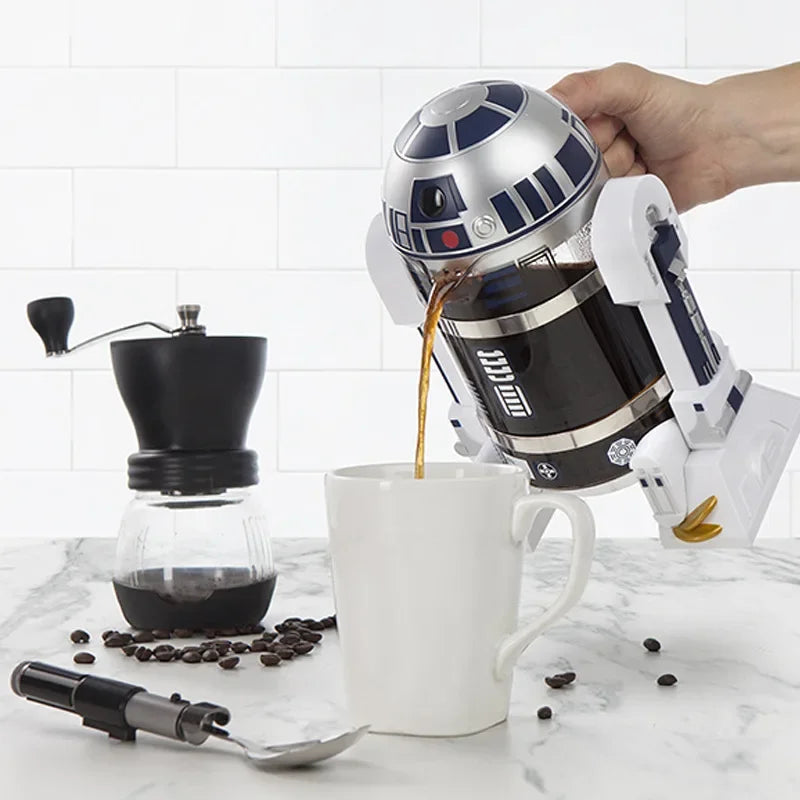 French Press 960ml R2-D2 Moka Kaffeemaschine Kaffeekanne Kaffeepresse Kaffee Tee
