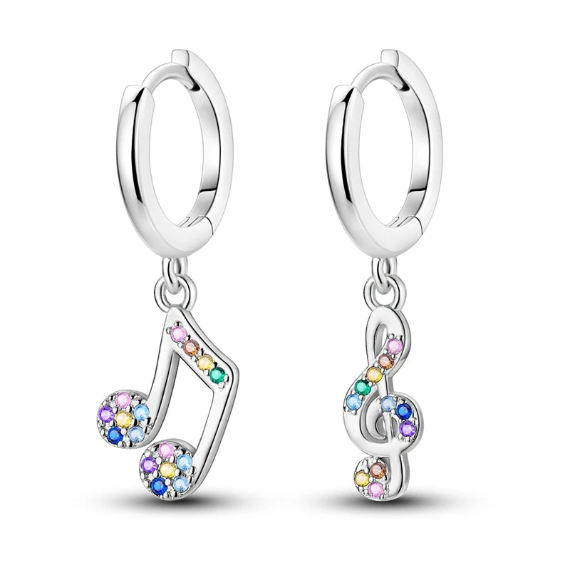 Creolen 925 Silber Ohrringe Zirkonia | Hypoallergen | Luxus Ohrstecker Geschenk