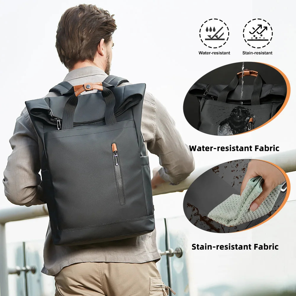 Fahrradrucksack RollTop Rucksack Herren 23–28L wasserdicht Laptop Tasche Damen
