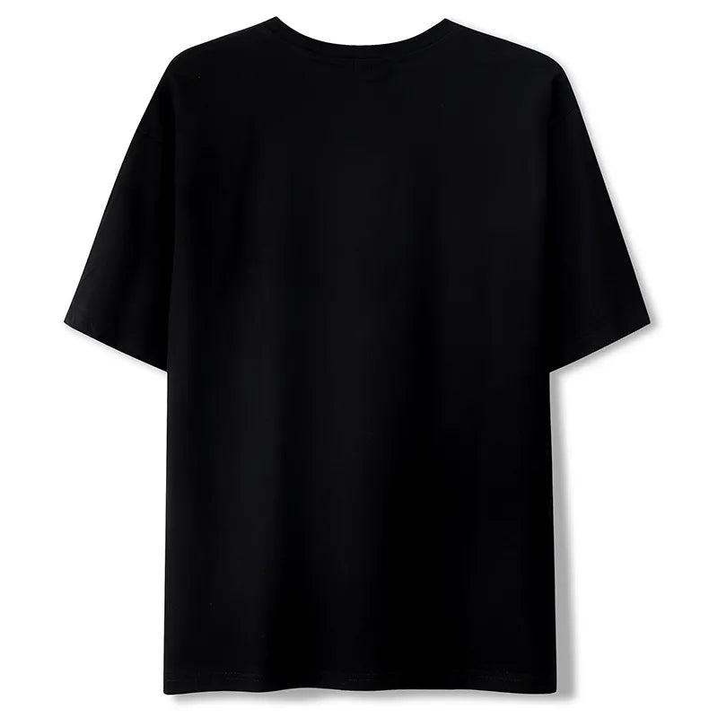Damen Sommer Top Gothic Punk T-Shirt Rundhals Streetwear lockeres Damentop