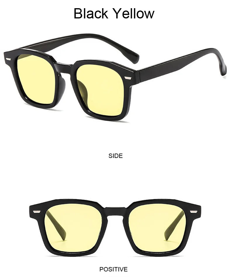 Damen Sonnenbrille Designer Luxus Brille Quadratische Übergröße Gläser Vintage