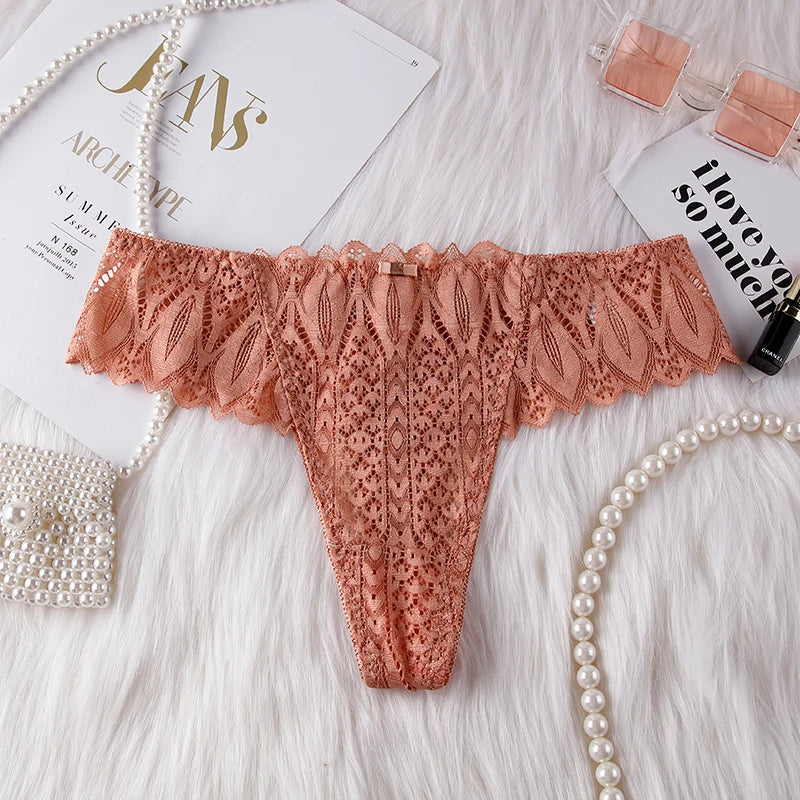 Frauen Spitze Tanga String Höschen Sexy Schlüpfer Slip Dessous Unterwäsche