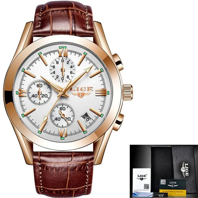 Herren Armbanduhr Digital Uhr Silber Edelstahl LED Quarzuhr Luxus Chronograph
