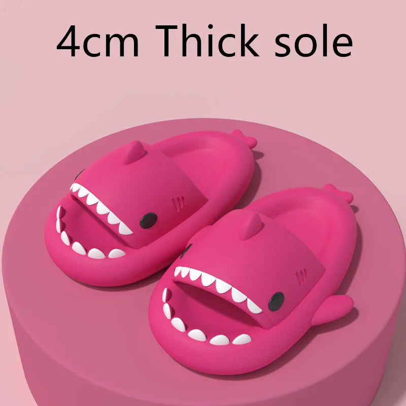 Shark Slippers Badelatschen Frauen Hausschuhe Anti-Rutsch Flip Flops Sandalen