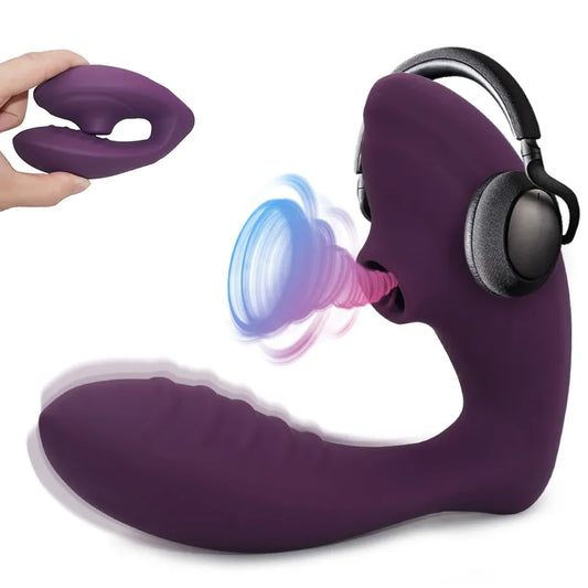 Silikon Dildo G-Punkt Saug Vibrator 10 modi Sexspielzeug für Frauen Klitoris