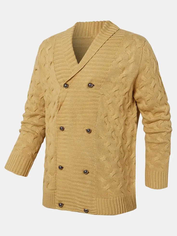 Herren Herbst Jacke Übergangsjacke Sweatjacke Sweater Strickjacke mit Zopfmuster
