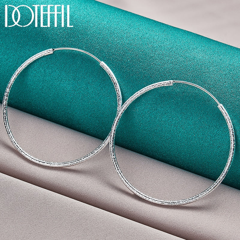 1 Paar Creolen aus 925 Sterling Silber Ohrringe Ohrschmuck Ohrstecker
