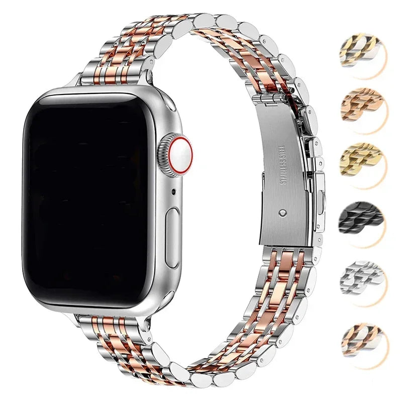 Edelstahl Armband fü Apple Watch Series 9 8 7 6 5 4 3 SE Ultra Sport Band iWatch