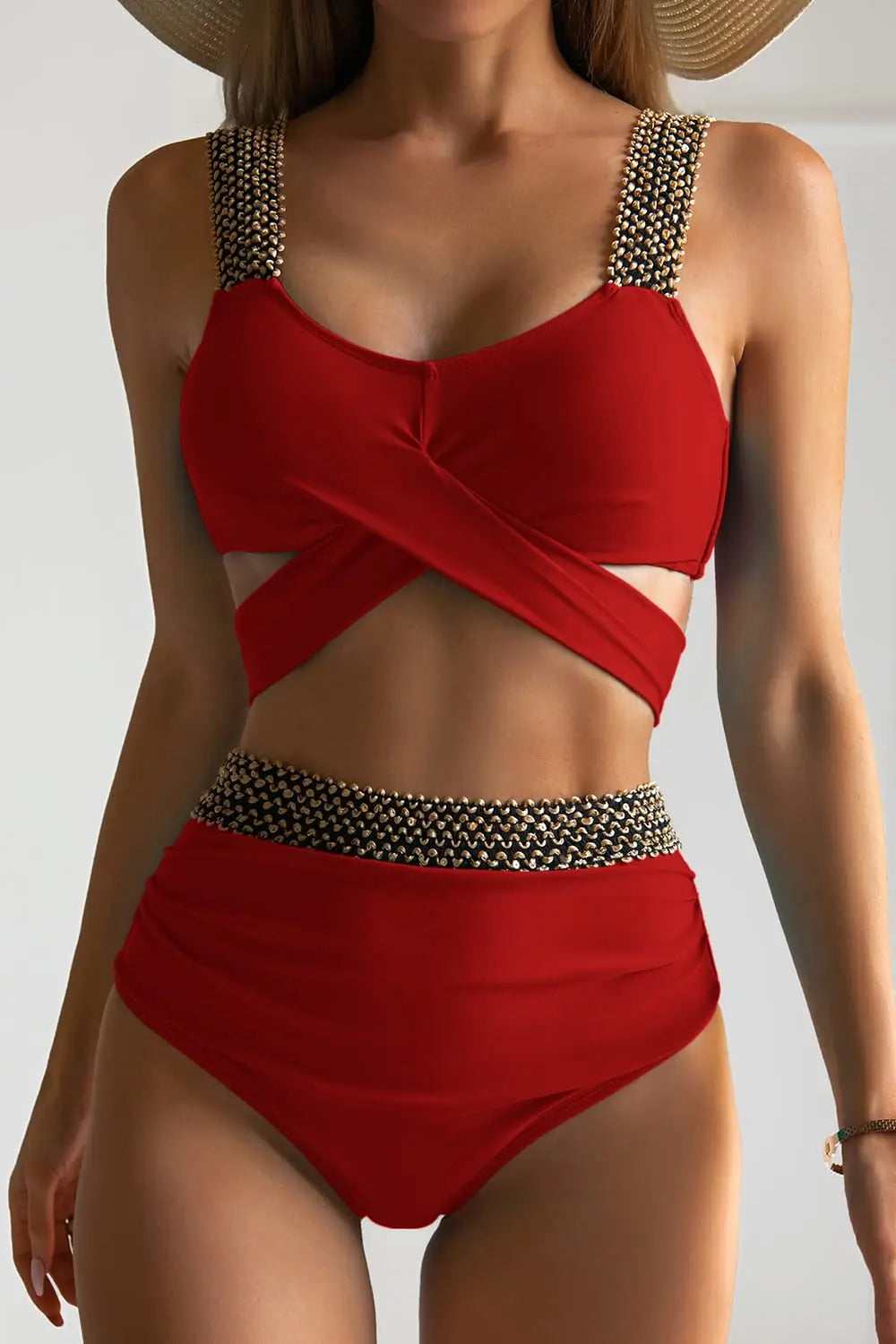 Frauen Bademode Böhmisch Bikini Set Sexy Push Up Badeanzug Damen Tanga NEU