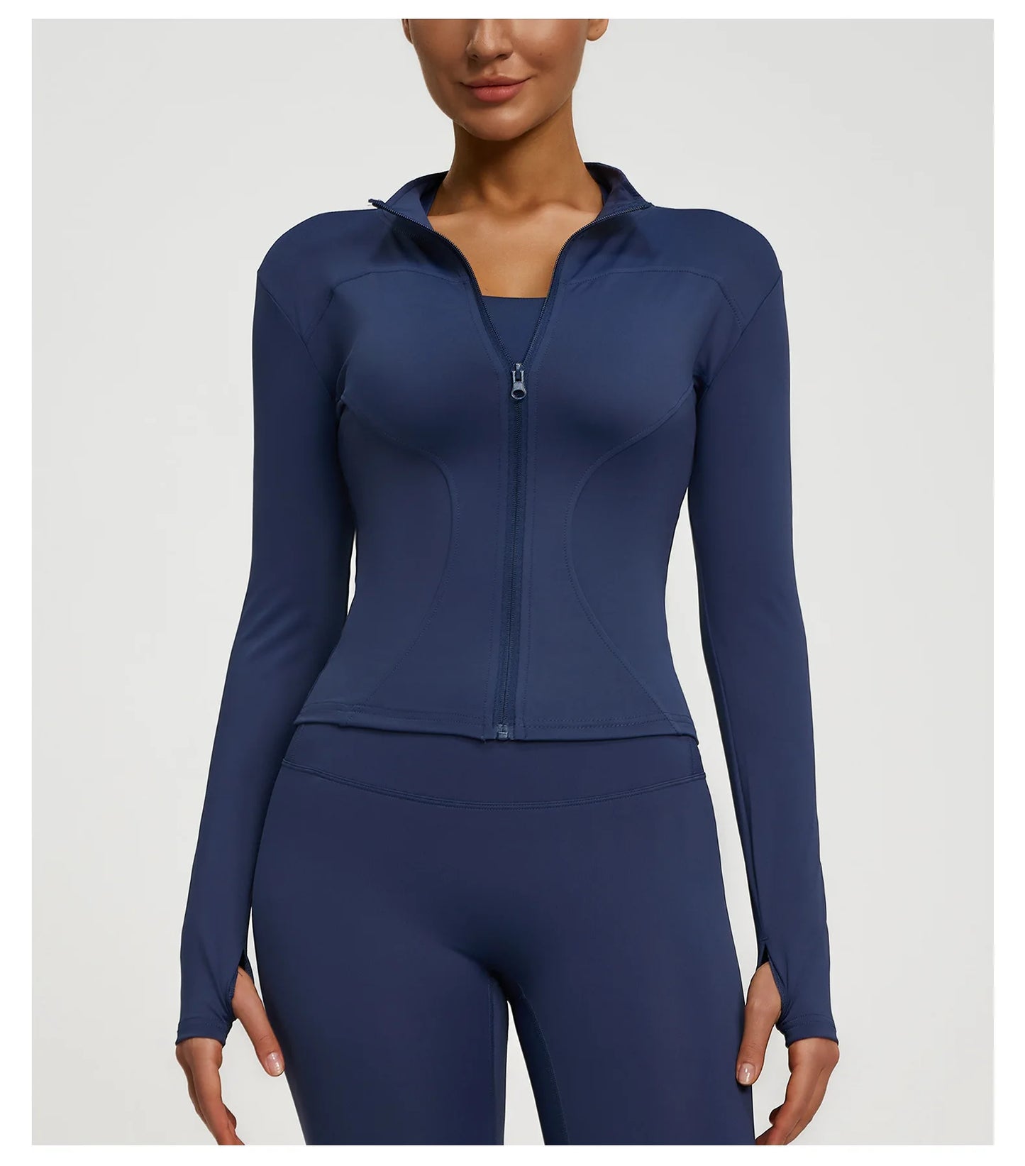 Damen kurze Sportjacke Sweatshirt Fitness Gym Jacke Yogajacke Yoga Sportswear