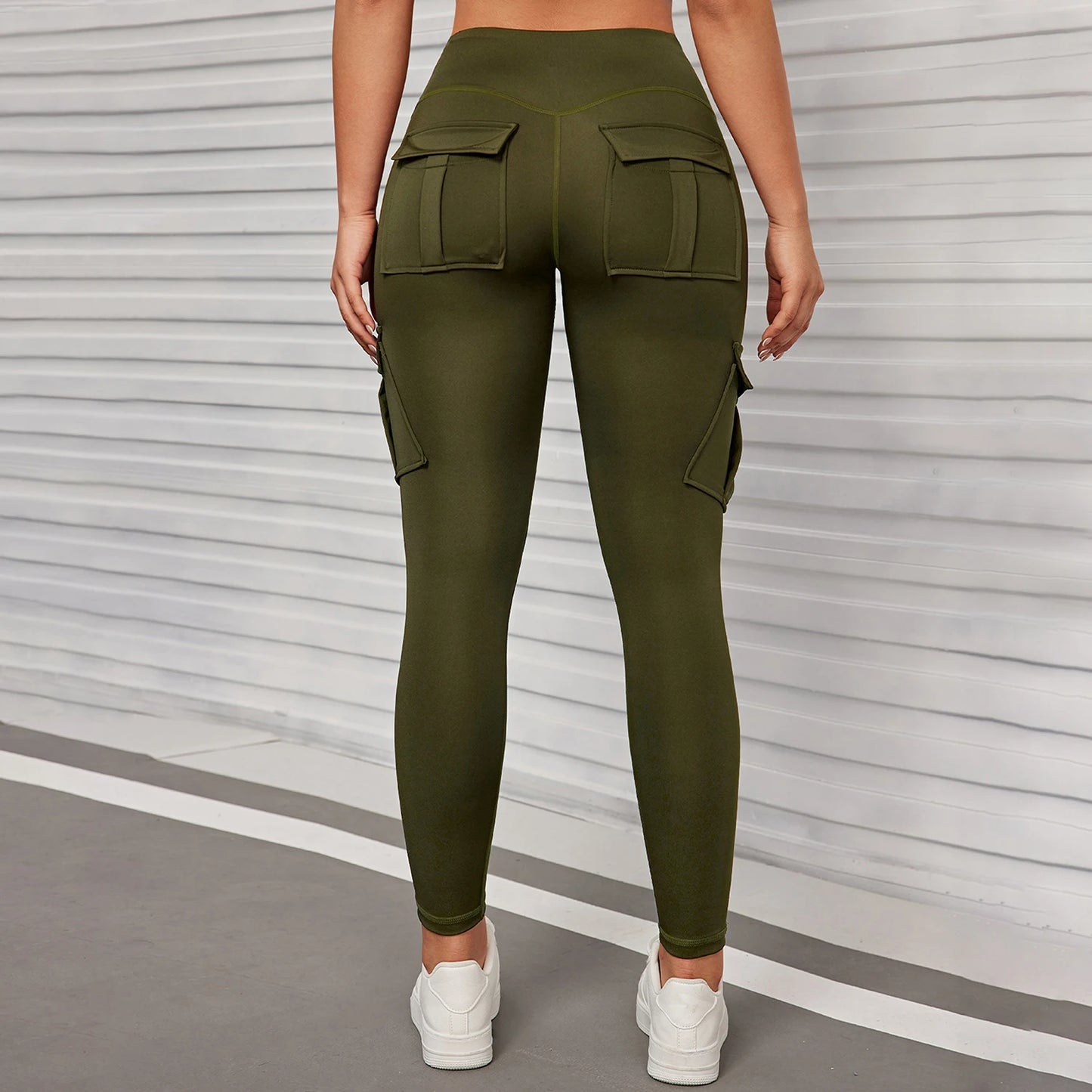 Leggins Donna Push up Vita Alta Pantaloni Sportivi Fitness Yoga Palestra Tuta