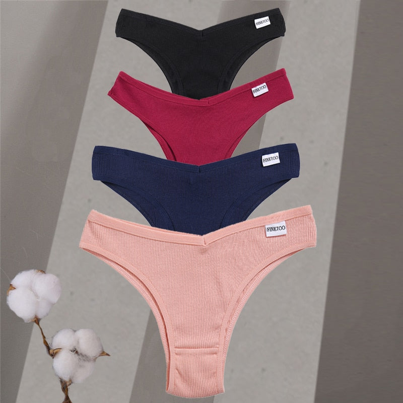 4Stk Frauen Spitze Tanga String Höschen Sexy Schlüpfer Slip Dessous Unterwäsche