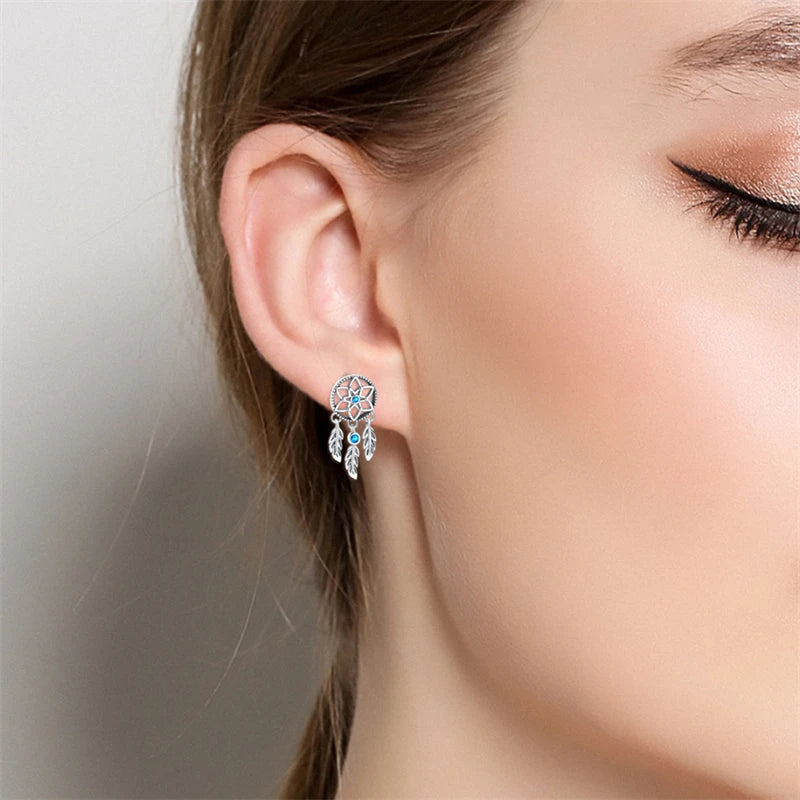 Creolen 925 Silber Ohrringe Zirkonia | Hypoallergen | Luxus Ohrstecker Geschenk