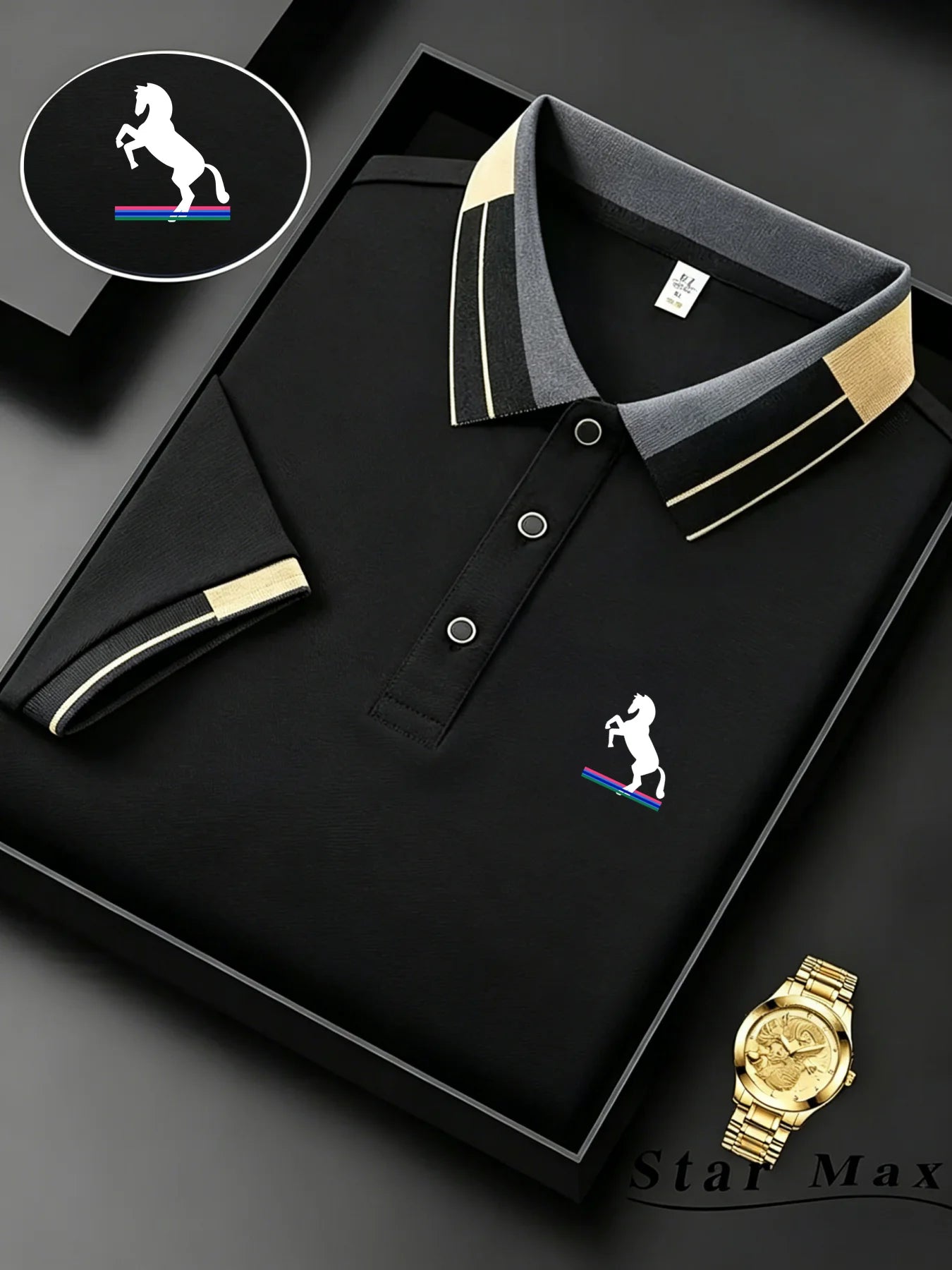 Herren Poloshirt POLO Shirt T-Shirt Kurzarm Hemd Fashion Polohemd Herrenmode Top