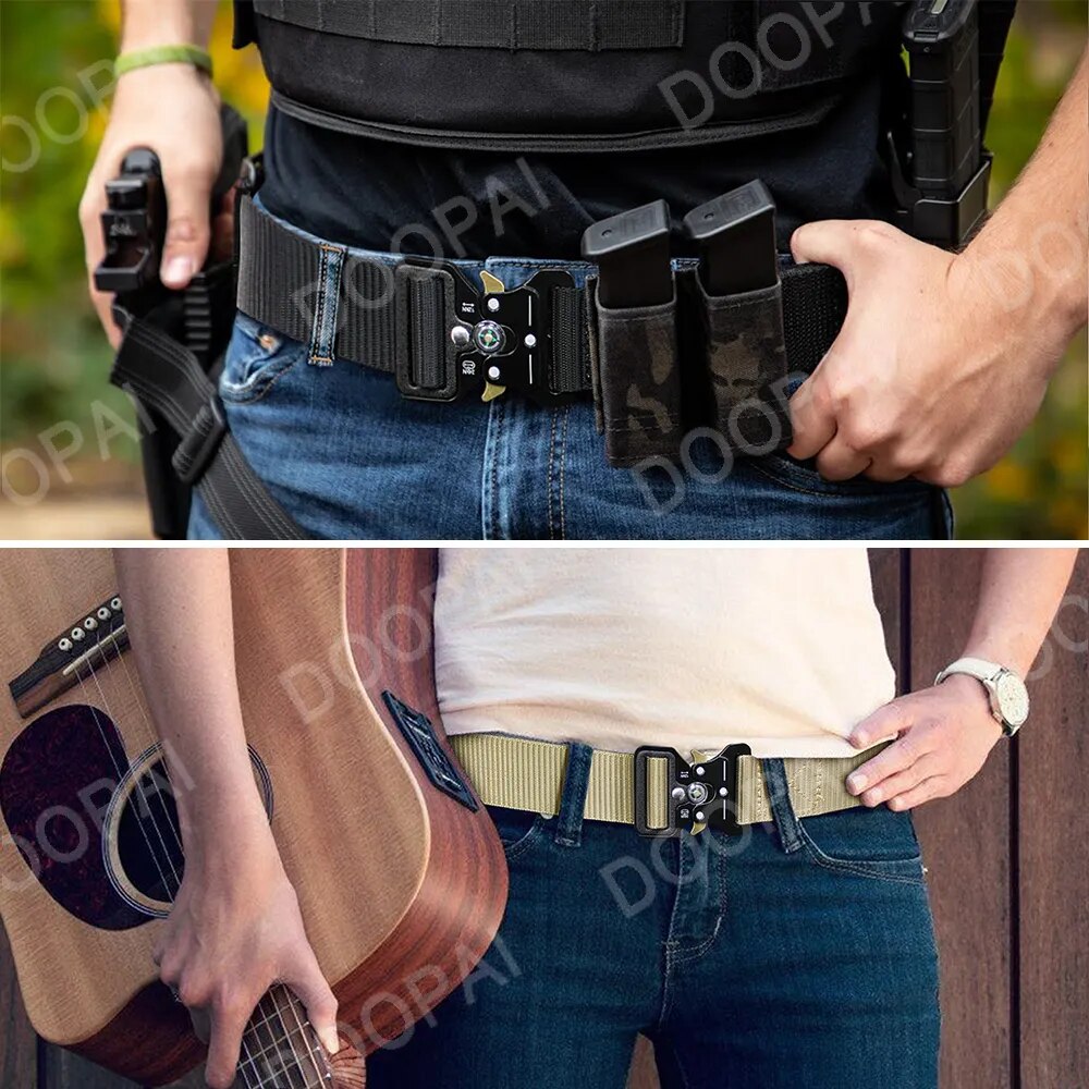 Herren Gürtel Armee Militär Military Belt Nylon Taktische Schnalle