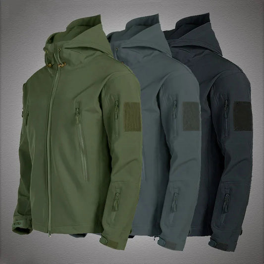 Herren Windbreaker Trekking Jacke Windjacke Outdoor Military Kapuzenjacke Bomber