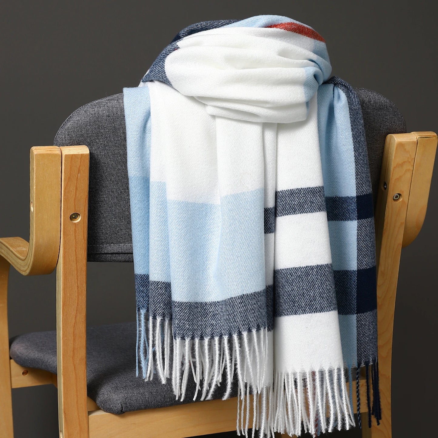 Herren Schal Winterschal Stola Schlauchschal Halstuch Wollschal Strickschal Loop