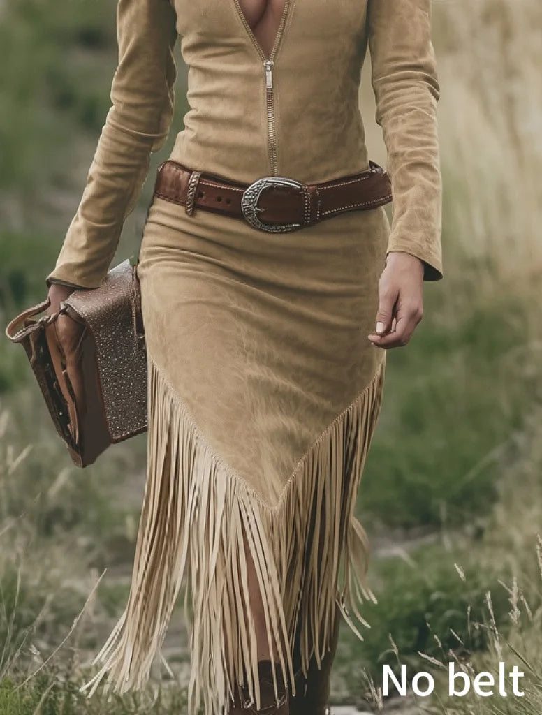Damen Kleid mit Raffungen Partykleid Cocktail Abendkleid Retro Western Style