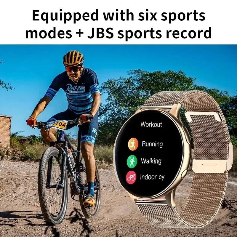 Frauen Smart Watch Männer Farbdisplay Full Touch Fitness Tracker Bluetooth Damen