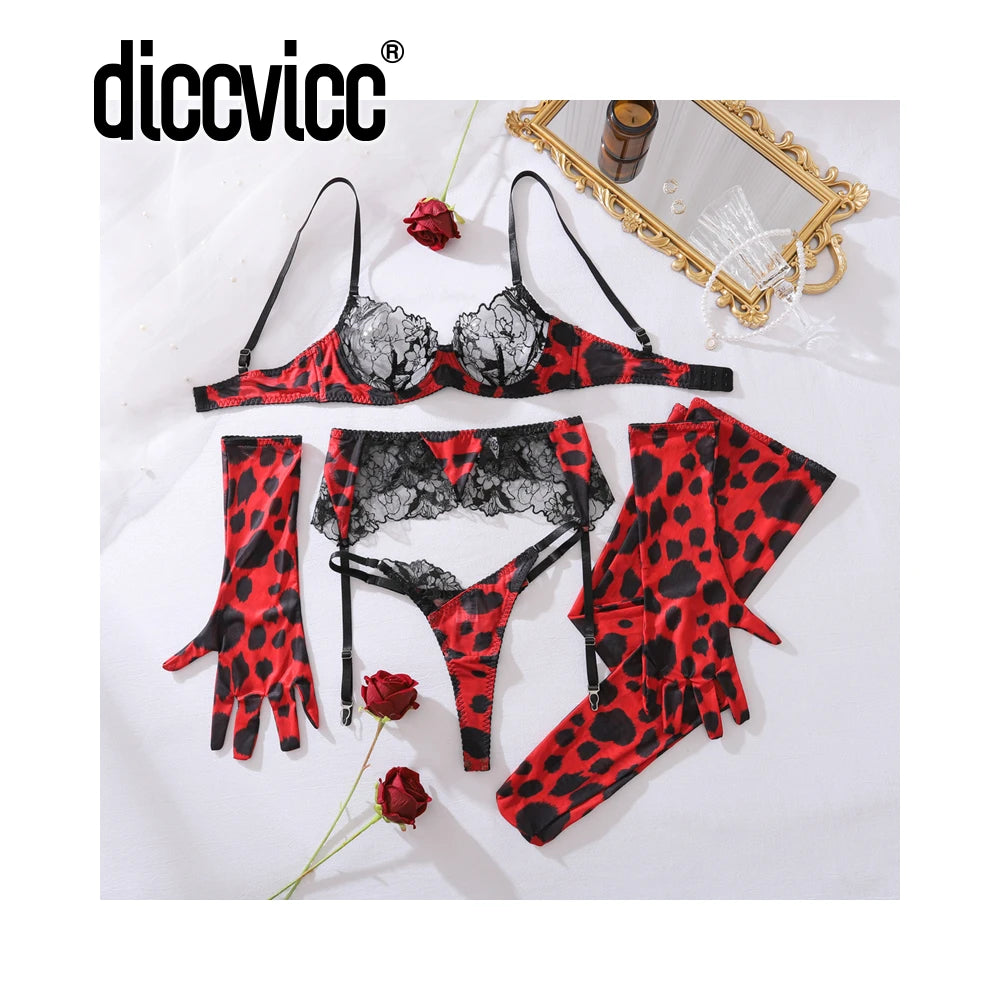 Push-Up Sexy BH-Set + Slip Unterwäsche Spitze Dessous Reizwäsche Tanga Schlüpfer