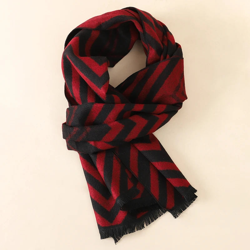 Herren Schal Winterschal Stola Schlauchschal Halstuch Wollschal Strickschal Loop