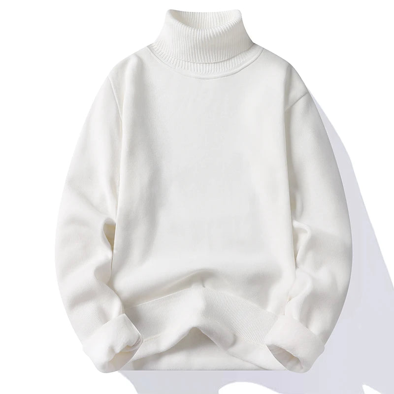 Herren Rollkragen Pullover Sweatshirt Leichter Pulli Sweater Shirt Langarmshirt