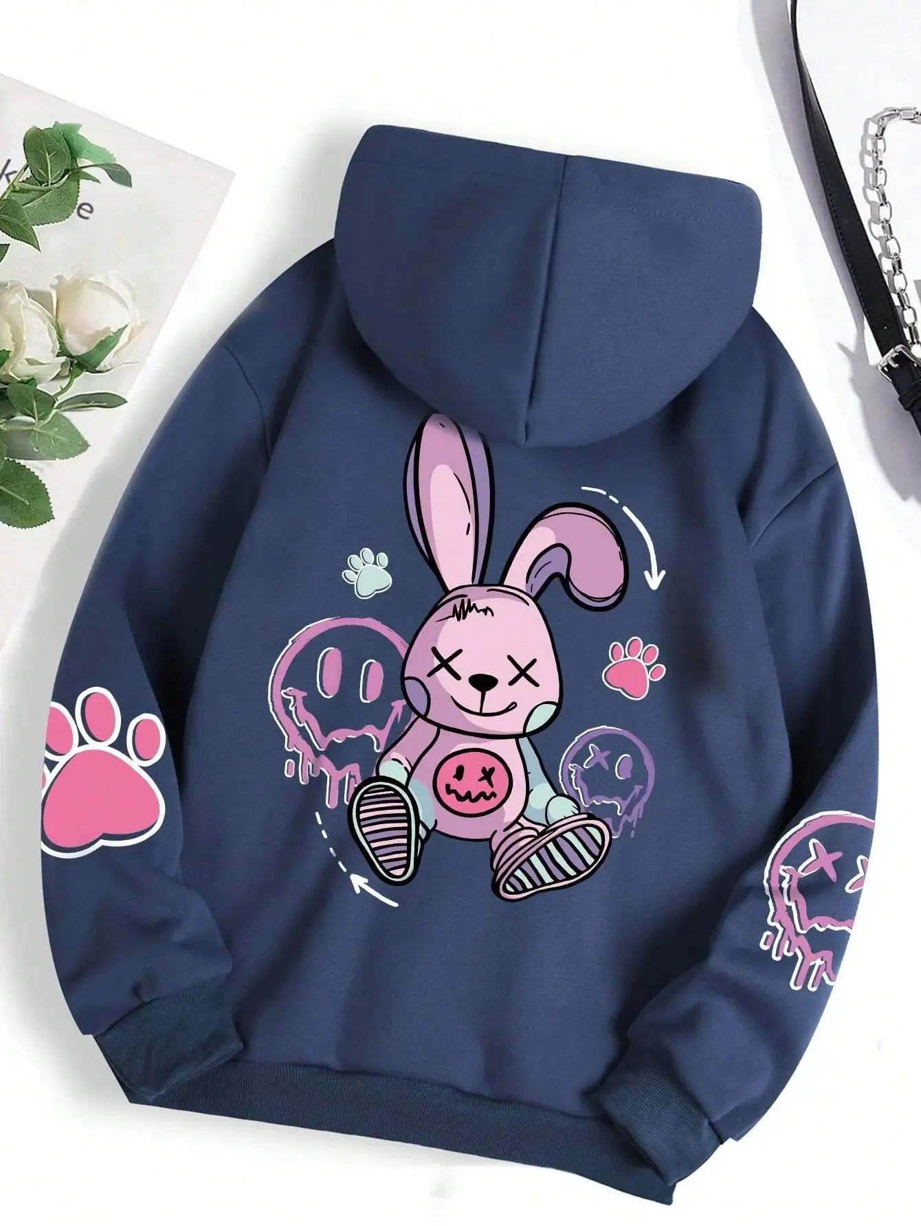 Teddybär Kapuzenpullover Sweatshirt Fleece Hoodie Pulli Damen Kapuzenpulli Shirt